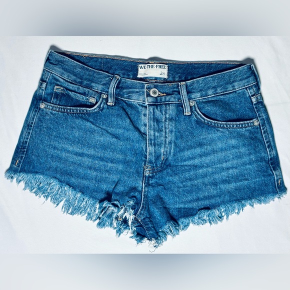 Free People Pants - Free People We The Free Denim Cutoff Shorts Women's Size 24 Excellent